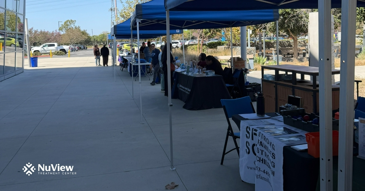 A few of the booths at the 2026 Veteran Health and Wellness Conference at Irvine Valley College